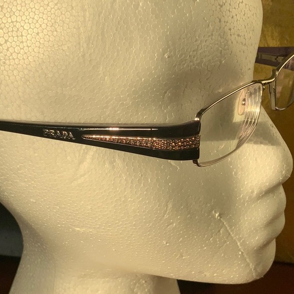 Prada Eyeglass frames, crystals & flex arms - Picture 3 of 7